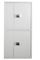 इलेक्ट्रॉनिक स्मार्ट लॉक ISO9001 गोपनीय कैबिनेट दो दरवाजे लंबवत सफेद