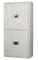 इलेक्ट्रॉनिक स्मार्ट लॉक ISO9001 गोपनीय कैबिनेट दो दरवाजे लंबवत सफेद